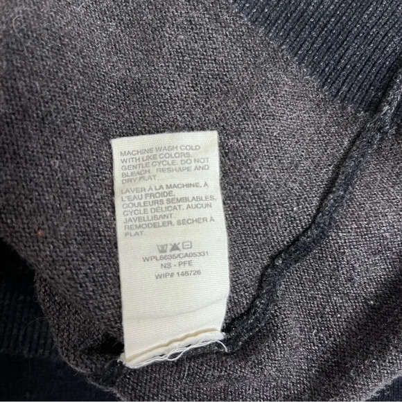 Woolrich Women’s Dark Gray Cotton/Wool Blend Crew Neck Sweater Size Small - Picture 9 of 9